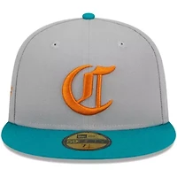 MLB Gray/Teal Cincinnati Reds 59FIFTY Fitted Hat