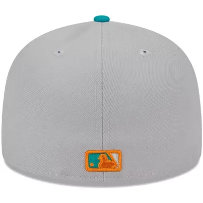 MLB Gray/Teal Los Angeles Dodgers 59FIFTY Fitted Hat