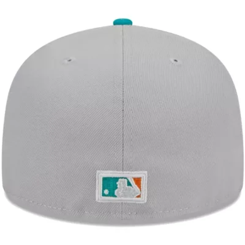 MLB Gray/Teal New York Yankees 59FIFTY Fitted Hat