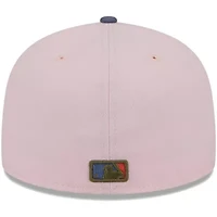 MLB Pink/Blue Cincinnati Reds Undervisor 59FIFTY Fitted Hat