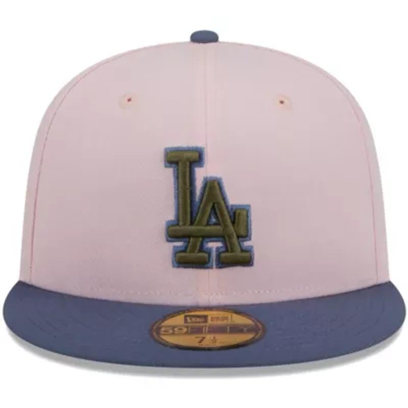 MLB Pink/Blue Los Angeles Dodgers Undervisor 59FIFTY Fitted Hat