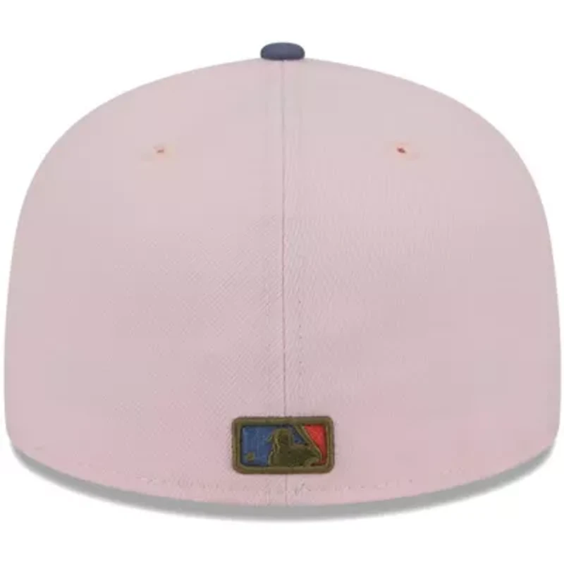 MLB Pink/Blue Los Angeles Dodgers Undervisor 59FIFTY Fitted Hat