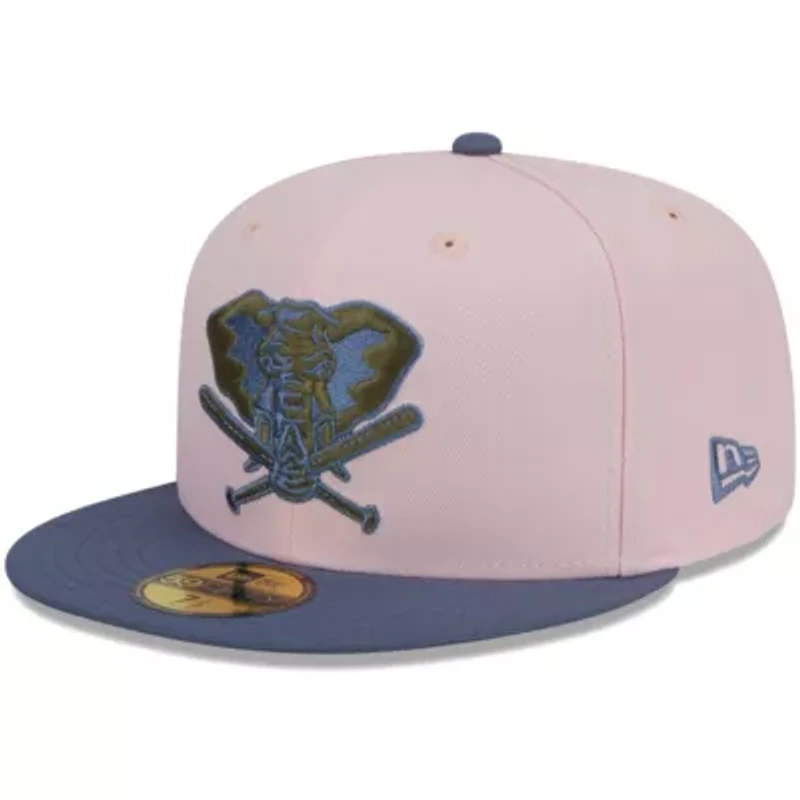 Oakland Athletics MLB Pink/Blue Undervisor 59FIFTY Fitted Hat