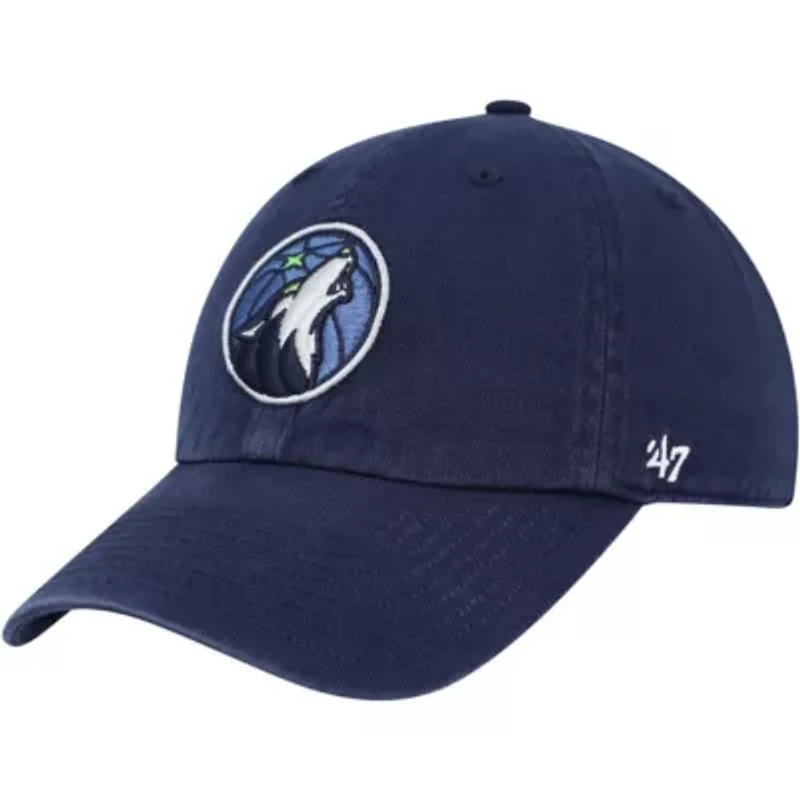 NBA Minnesota Timberwolves Alternate Logo Clean Up Adjustable Hat