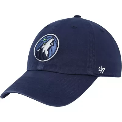 NBA Minnesota Timberwolves Alternate Logo Clean Up Adjustable Hat