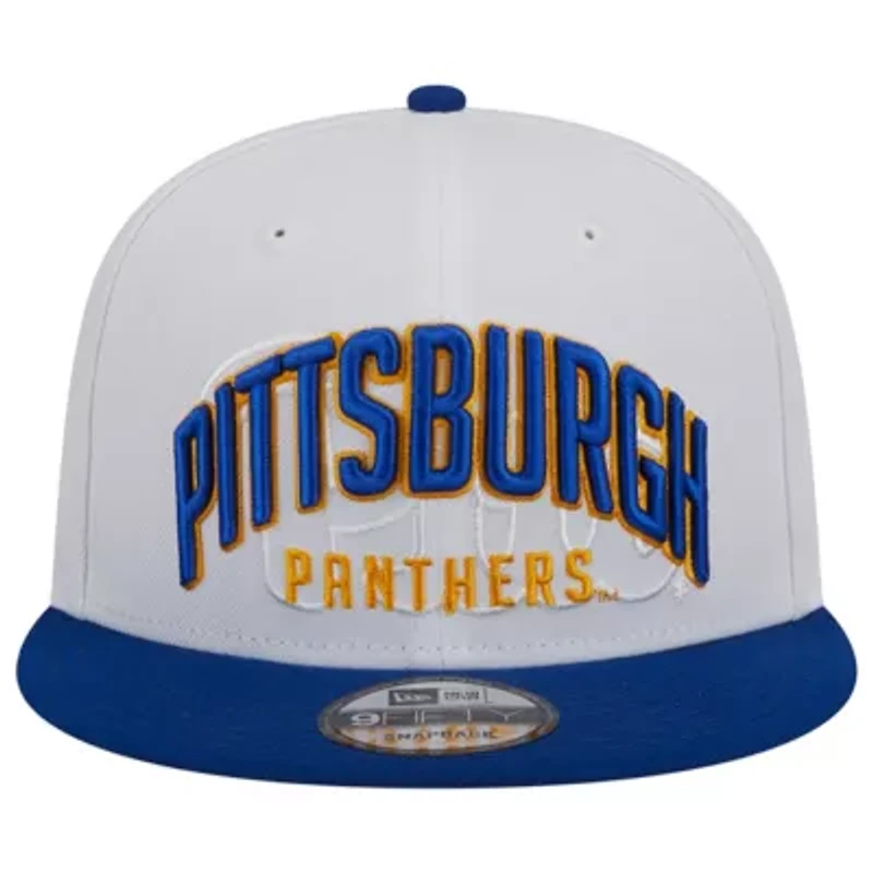 NCAA White/Royal Pitt Panthers Two-Tone Layer 9FIFTY Snapback Hat