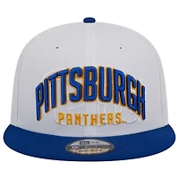 NCAA White/Royal Pitt Panthers Two-Tone Layer 9FIFTY Snapback Hat