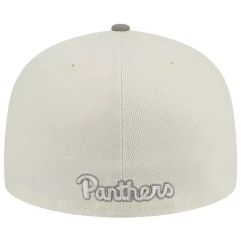 NCAA Stone/Gray Pitt Panthers Chrome & Concrete 59FIFTY Fitted Hat