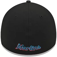 MLB Miami Marlins Logo 39THIRTY Flex Hat
