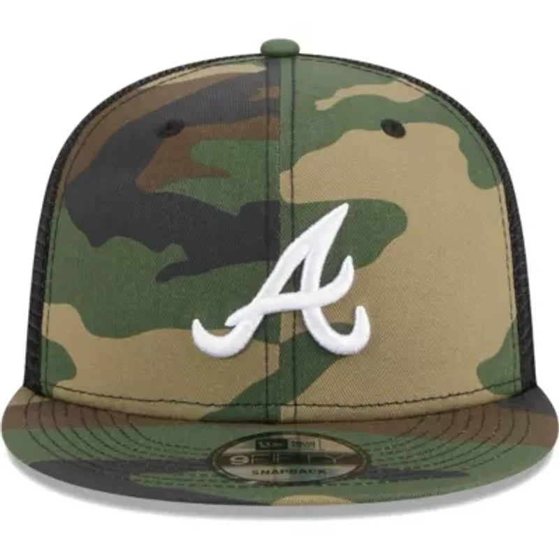 MLB Atlanta Braves Woodland Trucker 9FIFTY Snapback Hat