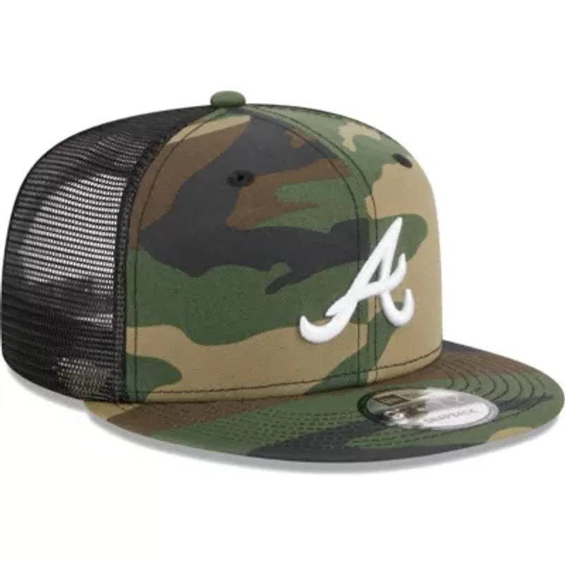 MLB Atlanta Braves Woodland Trucker 9FIFTY Snapback Hat
