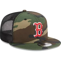 Boston Red Sox MLB Boston Sox Woodland Trucker 9FIFTY Snapback Hat