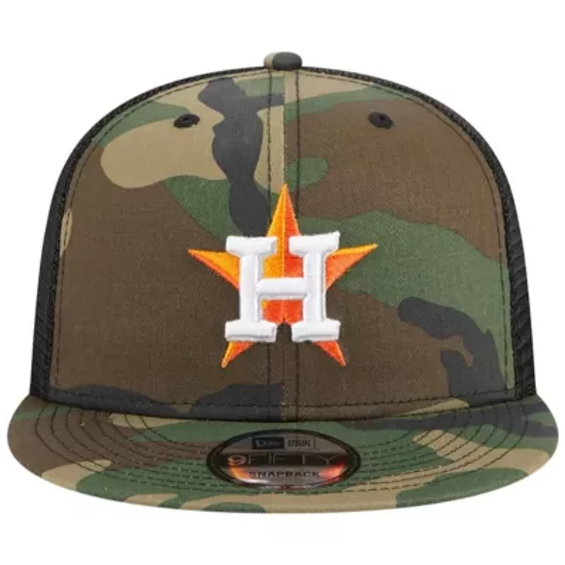 MLB Houston Astros Woodland Trucker 9FIFTY Snapback Hat