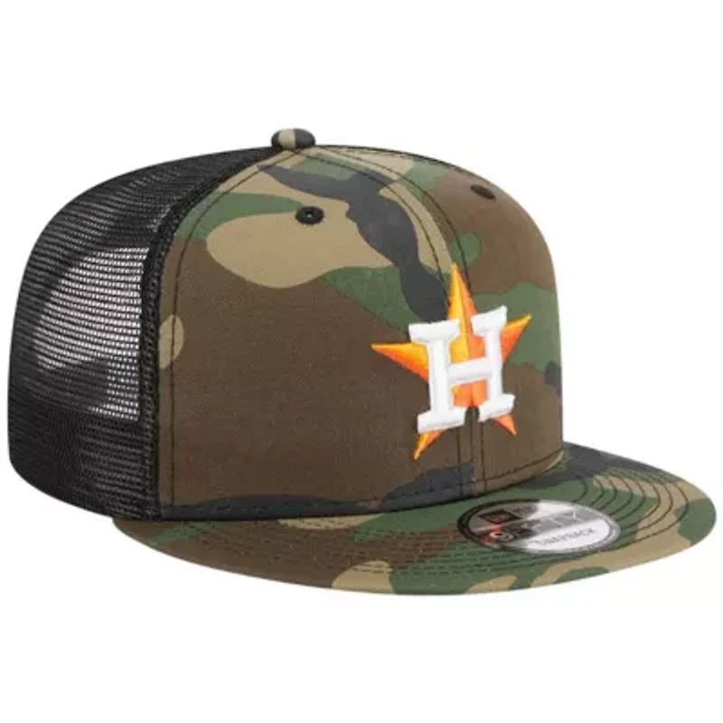 MLB Houston Astros Woodland Trucker 9FIFTY Snapback Hat