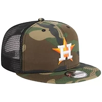 MLB Houston Astros Woodland Trucker 9FIFTY Snapback Hat