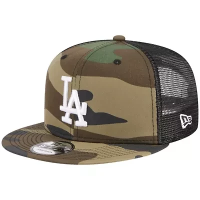 MLB Los Angeles Dodgers Woodland Trucker 9FIFTY Snapback Hat