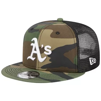 MLB Oakland Athletics Woodland Trucker 9FIFTY Snapback Hat