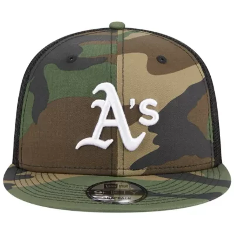 MLB Oakland Athletics Woodland Trucker 9FIFTY Snapback Hat