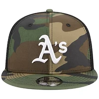 MLB Oakland Athletics Woodland Trucker 9FIFTY Snapback Hat