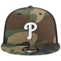 MLB Philadelphia Phillies Woodland Trucker 9FIFTY Snapback Hat