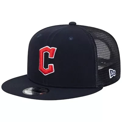 MLB Cleveland Guardians Team Color Trucker 9FIFTY Snapback Hat