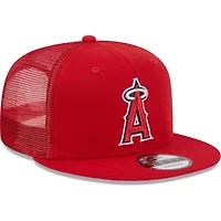 MLB Los Angeles Angels Team Color Trucker 9FIFTY Snapback Hat