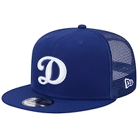 MLB Los Angeles Dodgers D Logo Team Color Trucker 9FIFTY Snapback Hat