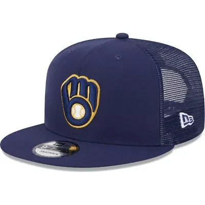 MLB Milwaukee Brewers Team Color Trucker 9FIFTY Snapback Hat