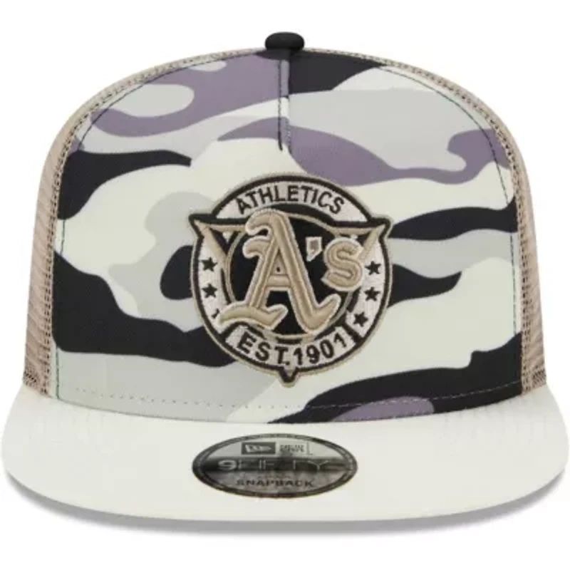 Oakland Athletics MLB Athletics Chrome A-Frame 9FIFTY Trucker Snapback Hat