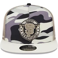 MLB San Francisco Giants Chrome A-Frame 9FIFTY Trucker Snapback Hat