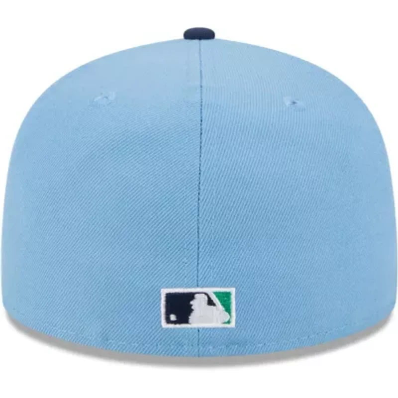 Boston Red Sox MLB Light Blue/Navy Undervisor 59FIFTY Fitted Hat