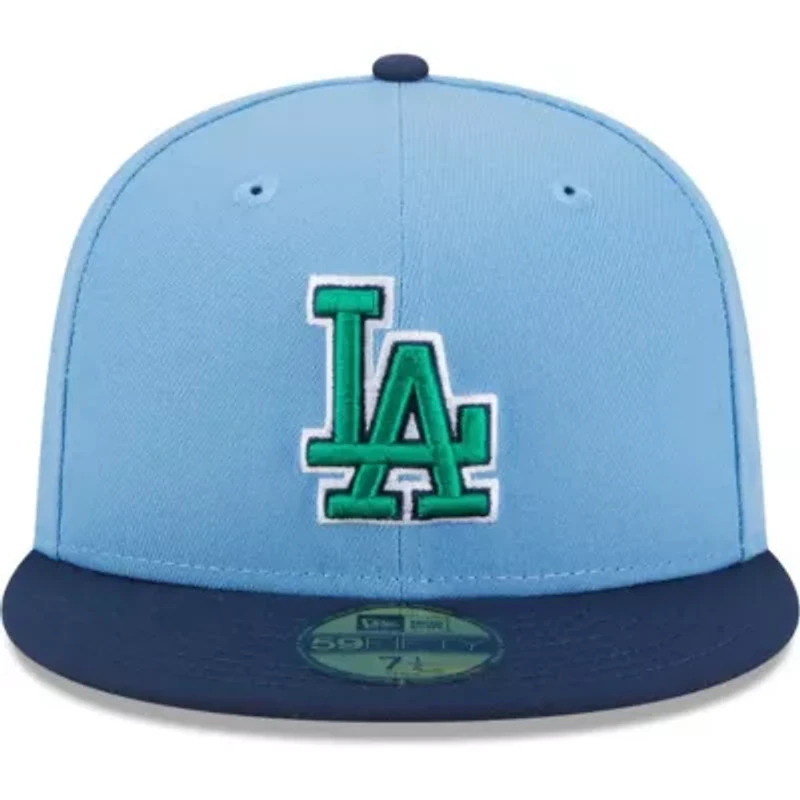 MLB Light Blue/Navy Los Angeles Dodgers Undervisor 59FIFTY Fitted Hat