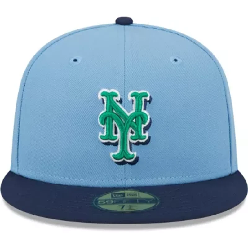 MLB Light Blue/Navy New York Mets Undervisor 59FIFTY Fitted Hat