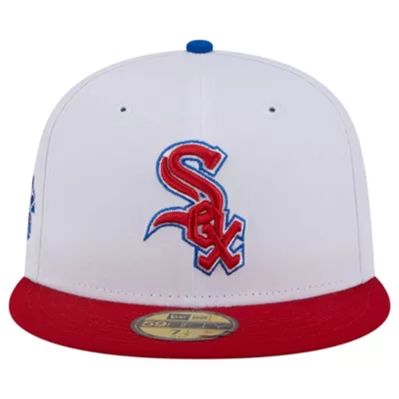 Chicago White Sox MLB White/Red Undervisor 59FIFTY Fitted Hat