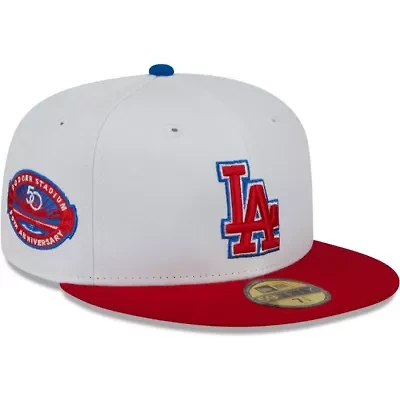 MLB White/Red Los Angeles Dodgers Undervisor 59FIFTY Fitted Hat