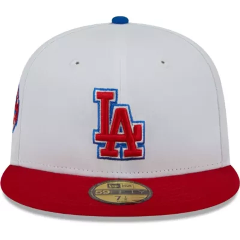 MLB White/Red Los Angeles Dodgers Undervisor 59FIFTY Fitted Hat