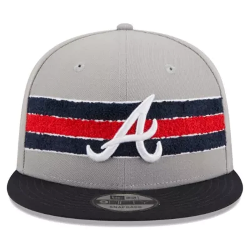 MLB Gray/Navy Atlanta Braves Band 9FIFTY Snapback Hat