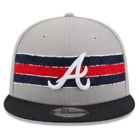 MLB Gray/Navy Atlanta Braves Band 9FIFTY Snapback Hat