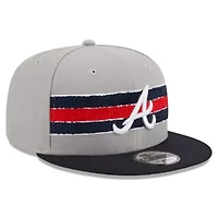 MLB Gray/Navy Atlanta Braves Band 9FIFTY Snapback Hat