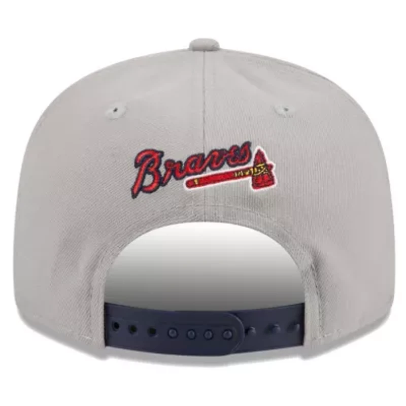 MLB Gray/Navy Atlanta Braves Band 9FIFTY Snapback Hat