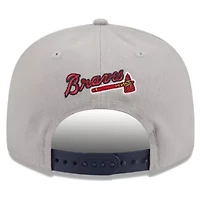 MLB Gray/Navy Atlanta Braves Band 9FIFTY Snapback Hat