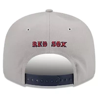 Boston Red Sox MLB Gray/Navy Boston Sox Band 9FIFTY Snapback Hat