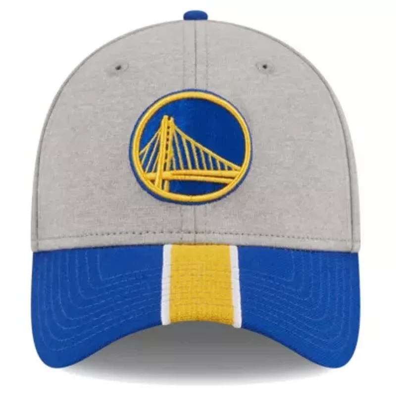 NBA Gray/Royal Golden State Warriors Striped 39THIRTY Flex Hat