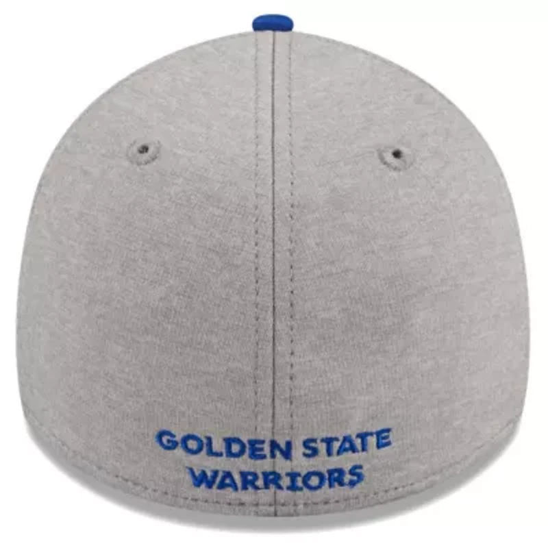 NBA Gray/Royal Golden State Warriors Striped 39THIRTY Flex Hat