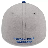 NBA Gray/Royal Golden State Warriors Striped 39THIRTY Flex Hat