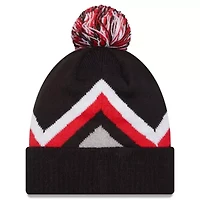 NBA Chicago Bulls Zig Zag Cuffed Knit Hat with Pom