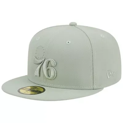 NBA Light Philadelphia 76ers Sage Color Pack 59FIFTY Fitted Hat