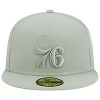 NBA Light Philadelphia 76ers Sage Color Pack 59FIFTY Fitted Hat