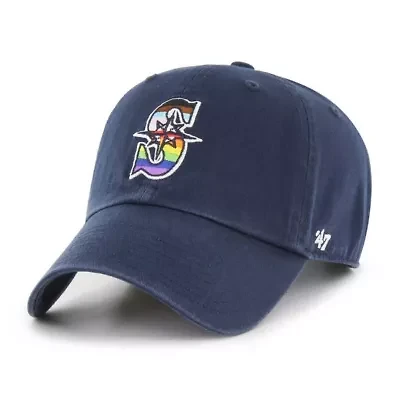 MLB Seattle Mariners Team Pride Clean Up Adjustable Hat