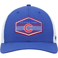 MLB Royal/White Chicago Cubs Burgess Trucker Snapback Hat